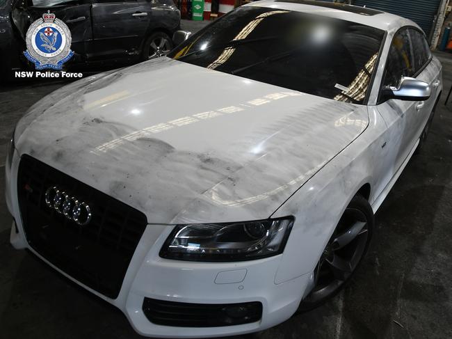 One of the cars seized by police. Picture: NSW Police