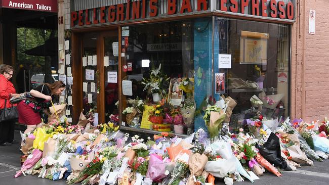 There has been an unwavering outpouring of sadness from Melburnians since Sisto Malaspina was killed last week. Picture: Getty Images