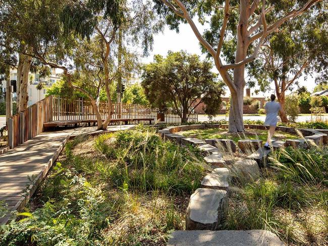 Landscape concept plans for the proposed retirement, aged-care and assisted living centre at Highgate Park, formerly known as the Julia Farr Centre. Picture: Clover