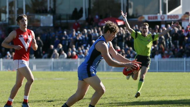 Josh Hone was instrumental in Sturt’s 20-point victory at Prospect Oval. Picture: AAP/Emma Brasier.