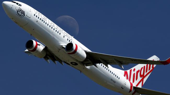 Loss...Virgin Australia has recorded a statutory loss of $355.6 million. Picture: Marc McCormack