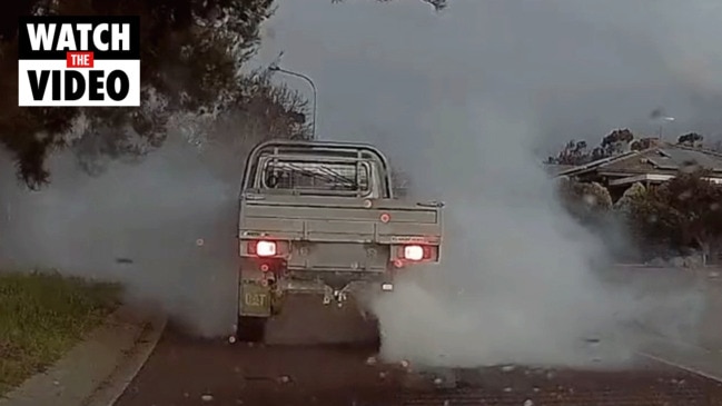 Canberra driver caught doing burnout in front of police