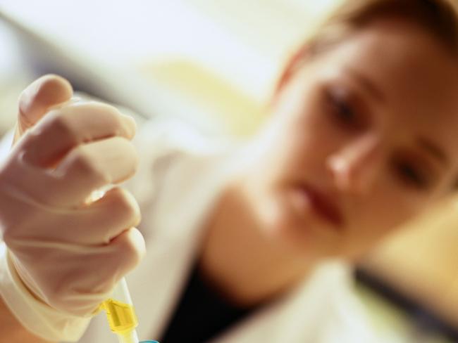 A pathology lab assistant at work. Picture: Thinkstock