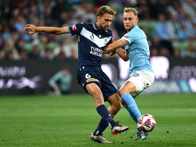 Ryan Teague scored one of the more unique goals of the A-Leagues campaign . Picture: Getty Images