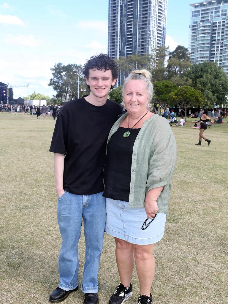 Linda Armstrong and Daniel Clarke at the Smashing Pumpkins Concert. Picture: Richard Gosling