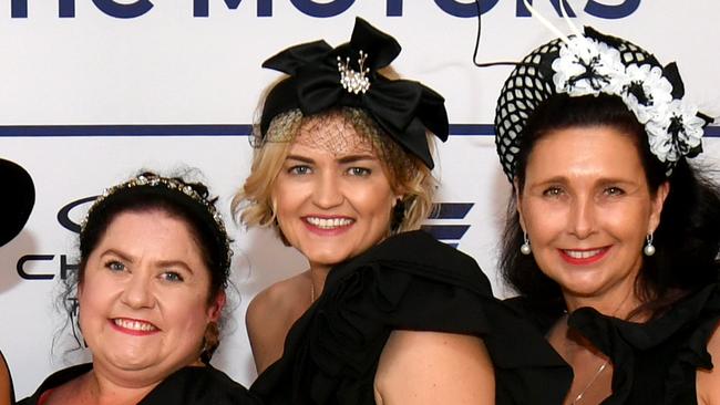 Derby Day celebrations at Flinders Lane. Meroe Byrnes, Marisa Ahern, Monique Menzie, Lis Travers, Nikki Beetham and Lisa Holmes. Picture: Evan Morgan