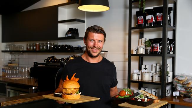 Daark Espresso Cafe at Chirn Park. Cafe manager Evan Howard Photo: David Clark