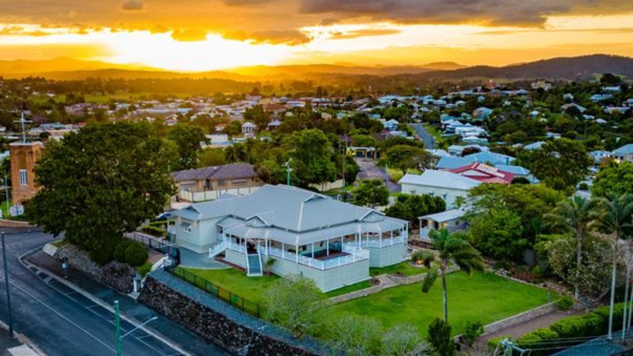 The property at 24 Amy Street is the highest point in the Gympie CBD. Pic: Ray White Gympie.