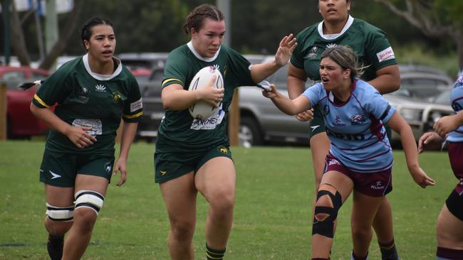 Premier Womens rugby between Wests and Norths. Saturday April 1, 2023. Picture: Nick Tucker.