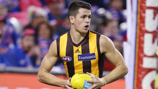 Hawthorn youngster Ryan Burton. Picture: Michael Klein