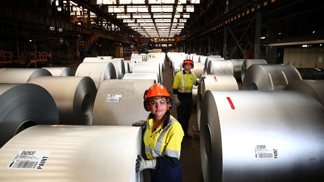 The BlueScope steel works in Port Kembla. Picture: John Feder