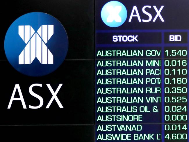 SYDNEY, AUSTRALIA - NewsWire Photos OCTOBER 7, 2020: The Screens at the Australian Stock exchange, Sydney.Picture: NCA NewsWire / Damian Shaw