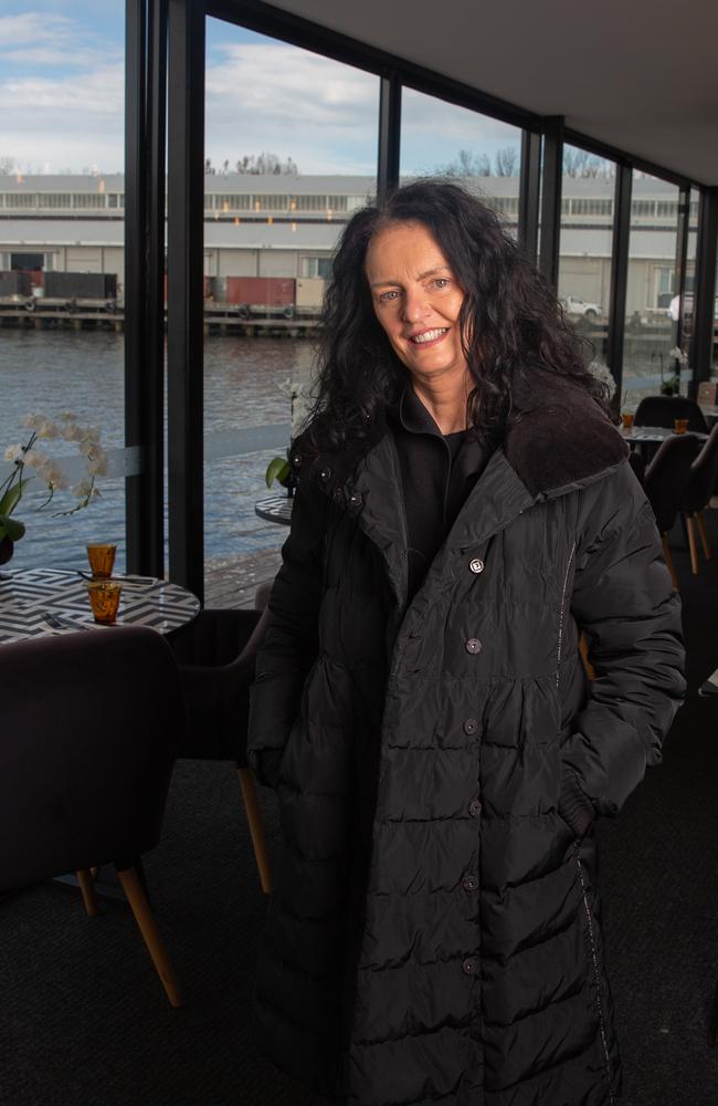 Bernadette Woods at Waterline on Brooke Street Pier. Picture: Linda Higginson