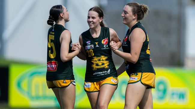 Caitlin Sargent as St Mary's took on PINT in the 2024-25 NTFL women's semi-final. Picture: Pema Tamang Pakhrin