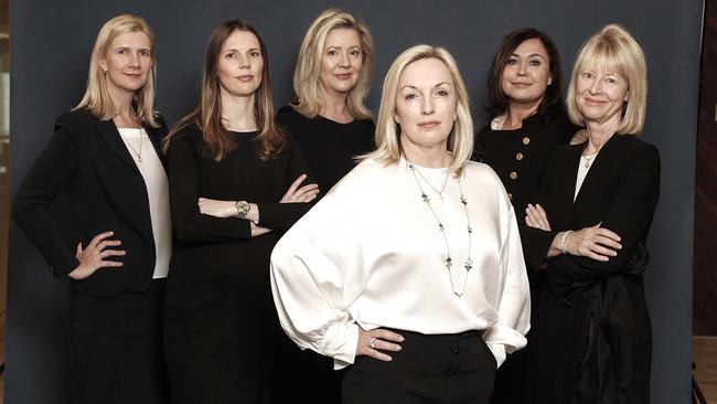 Janelle Hopkins, Erin Kelly, Annette Carey, Christine Holgate, Nicole Sheffield and Susan Davies. Picture: Julian Kingma