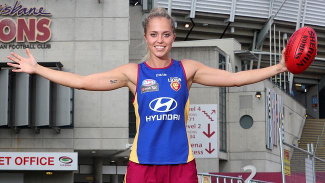 Brisbane Lions ALFW player Kaitlyn Ashmore. Picture: Darren England.