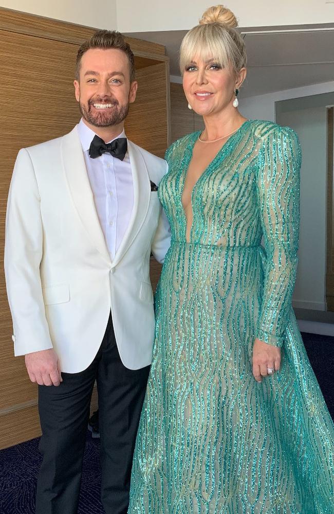 Grant and Chezzi Denyer at the Logies in 2019. Picture: Instagram.