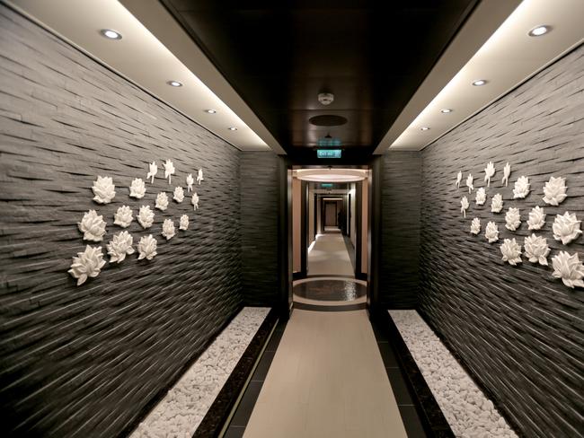 A sneak peak inside the cruise ship Majestic Princess, which docked in Hobart on Sunday. Picture: PATRICK GEE