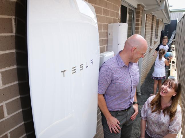 Solar batteries remain out of the price range of many Australians, creating issues for the energy grid at night. Picture: The Australian / Renee Nowytarger