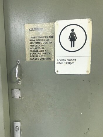 The female toilets have now been reopened after recent vandalism.