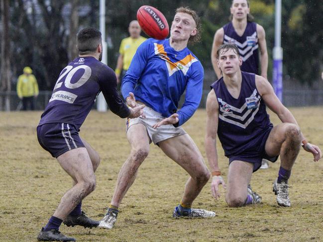 EFL Division 2 2022 football: Templestowe v Heathmont at Templestowe Reserve. Harry Isaacs -  Heathmont. Picture: Valeriu Campan