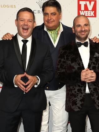 “Try TAFE,” Flanagan advised, putting out George Calombaris. Picture: Robert Cianflone