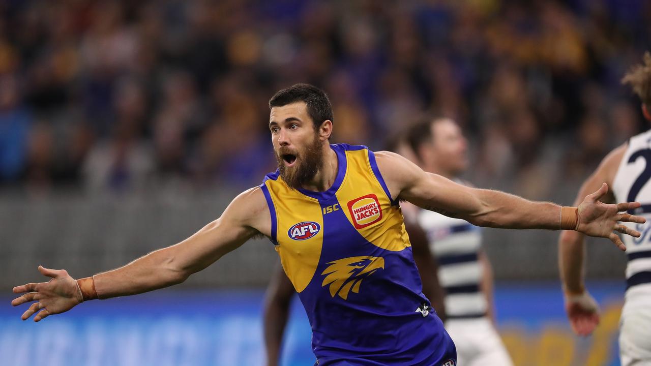 Having trailed for most of the match, West Coast Eagles slotted seven of the last nine goals to secure a narrow victory over the Geelong Cats.