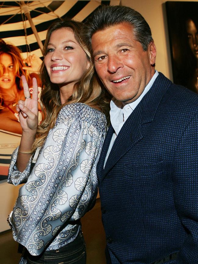 Razek with Brazilian model Gisele Bundchen. Picture: Evan Agostini/Getty Images