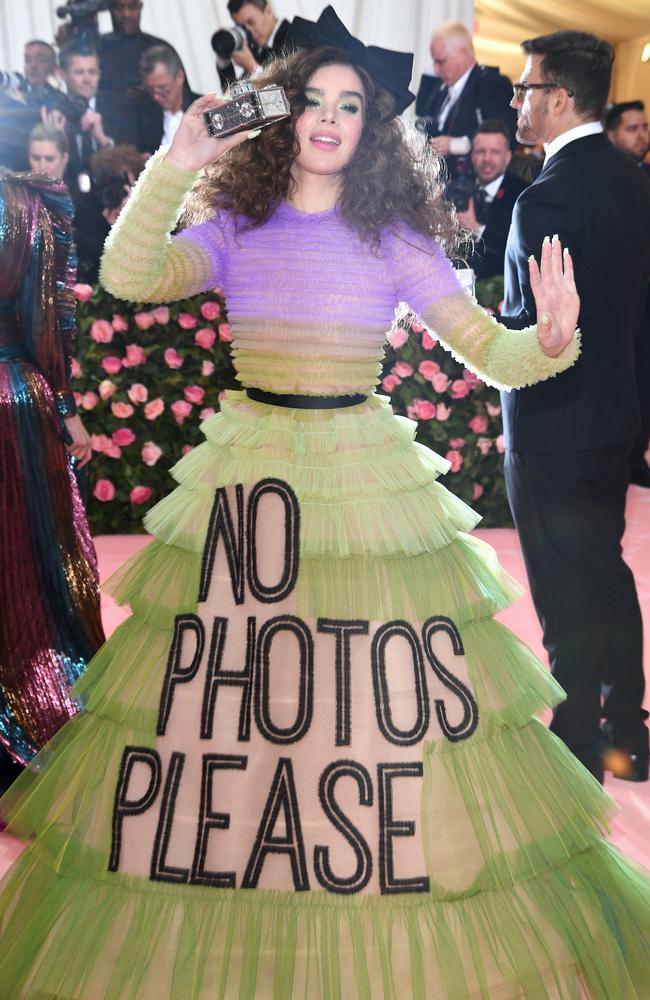 Hailee Steinfeld. Picture: Dimitrios Kambouris/Getty Images for The Met Museum/Vogue