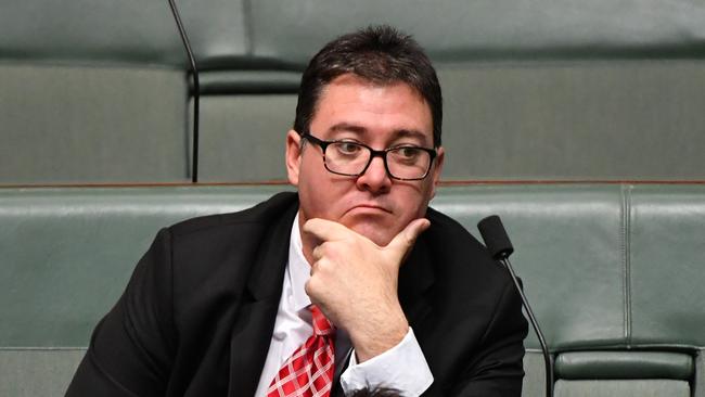 Nationals Member for Dawson George Christensen during Question Time in the House of Representatives at Parliament House in Canberra, Tuesday, May 8, 2018. (AAP Image/Mick Tsikas) NO ARCHIVING