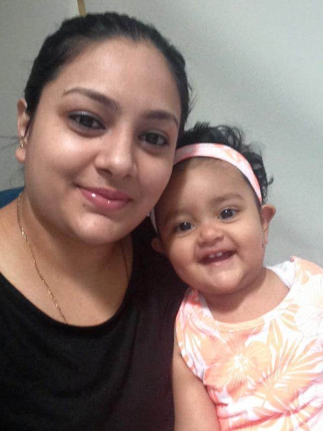 Sanaya Sahib, 14 months, with her mother Sofina Nikat. Picture: Supplied