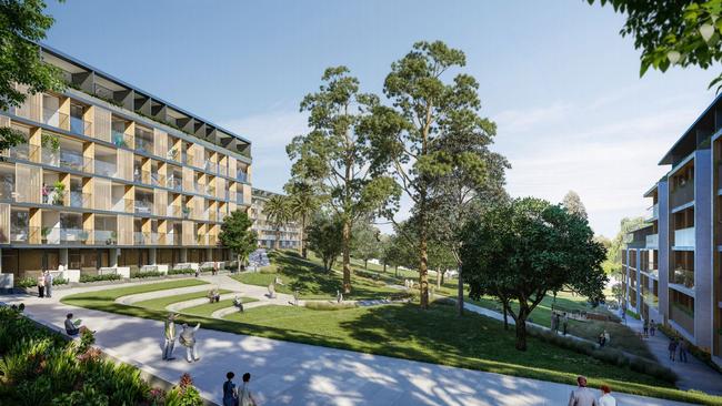 Artist impressions of the redevelopment of Stockland's Castle Ridge Resort in Castle Hill. 