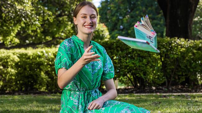 St Margaret's Anglican Girls School Year 12 student Faith Phillips has done all she can in her studies, now the results are in. Photo: Nigel Hallett