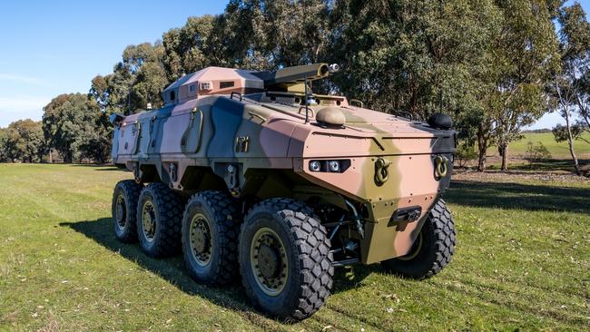 ** UNDER STRICT EMBARGO - 10.30AM 11/09/2024 ** BAE systems 'ATLAS'. The Autonomous Tactical Light Armour System combat vehicle or Atlas for short developed and built by BAE Systems Australia. Picture: Supplied. Supplied