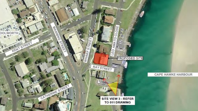 The site of the 1 Wharf Street, Tuncurry project.