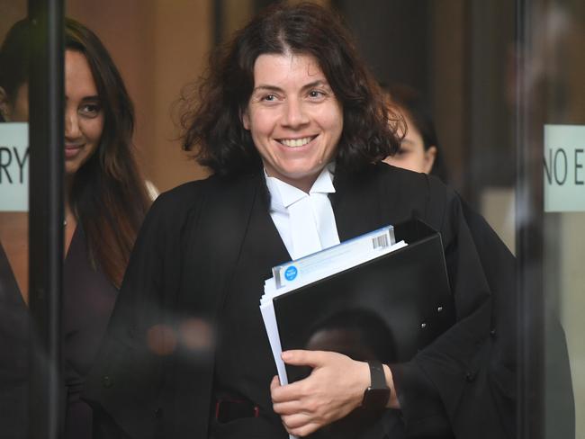 Sue Chrysanthou SC has been subjected to “hate mail” ever since being appointed by Christian Porter in his defamation case against the ABC. Picture: AAP/Peter Rae