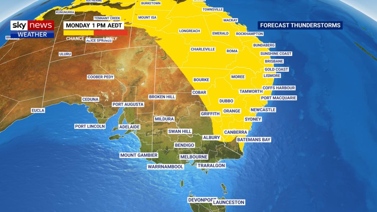 Melbourne, Brisbane, Sydney, Perth forecast Christmas weather wet in