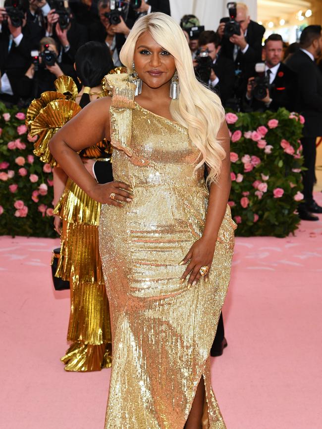 Blonde ambition from Mindy Kaling. Picture: Getty Images 