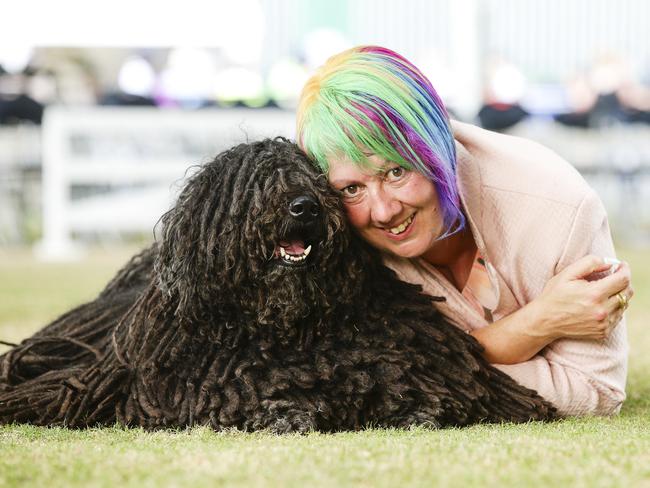 Preston with his owner Penny Kelly. Picture: Justin Lloyd