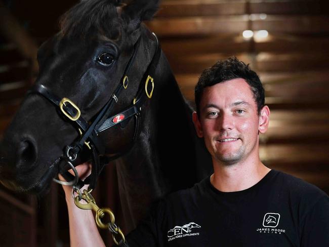 Racing trainer James Moore has launched his new Queensland stable on the Sunshine Coast. Picture: Patrick Woods.