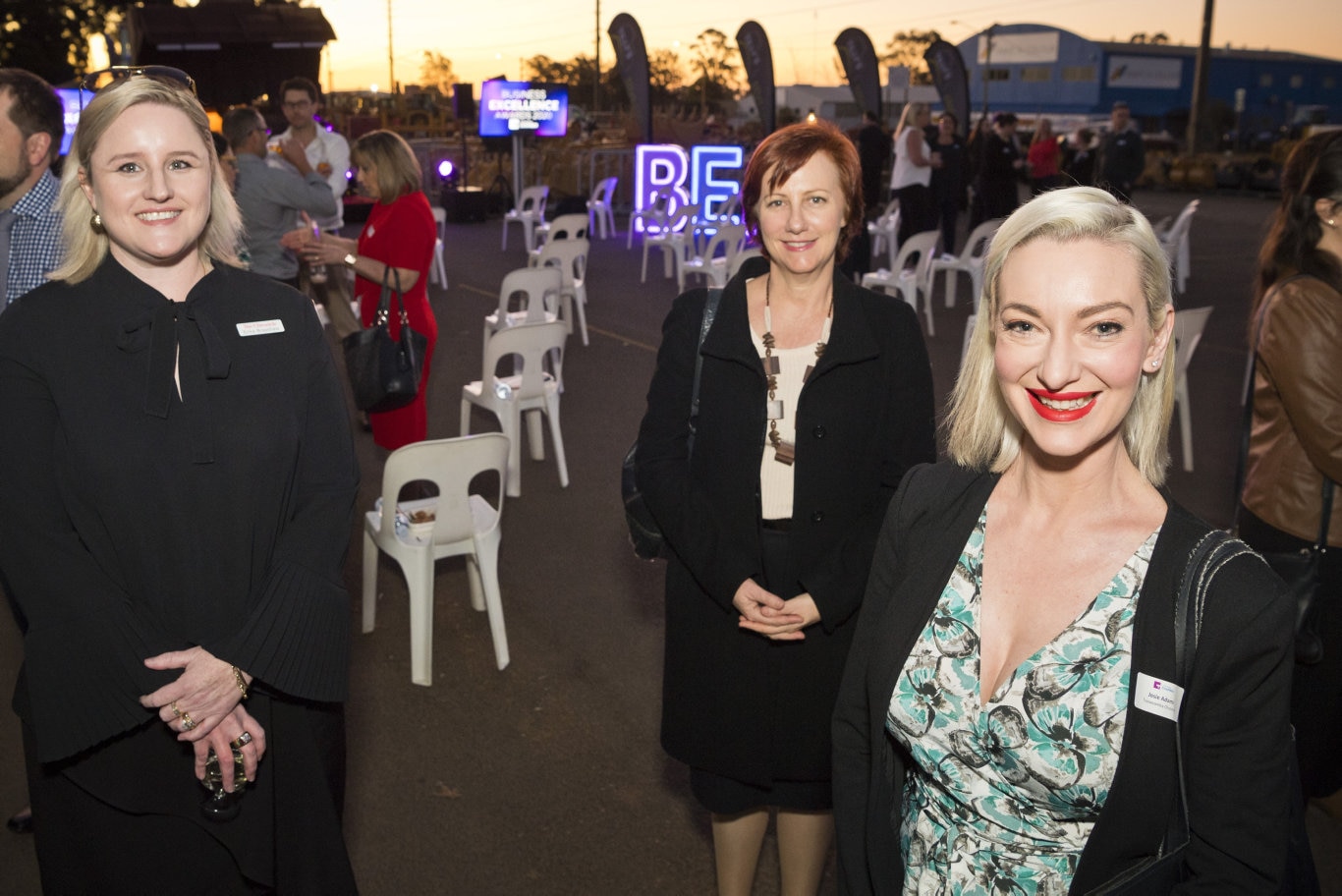 At Tilly's for the launch of the Business Excellence Awards 2020 awards are (from left) The Chronicle general manager Erika Brayshaw, TSBE CEO Ali Davenport and Josie Adams of The Chronicle, Wednesday, September 9, 2020. Picture: Kevin Farmer