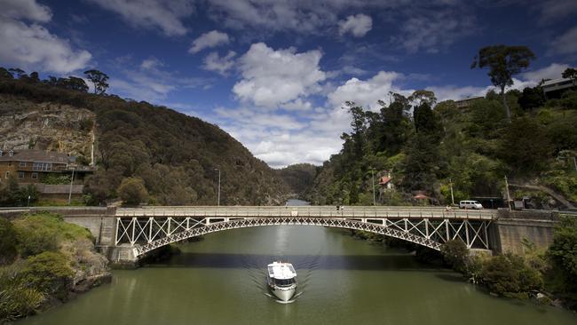 Kings Bridge is an elegant iron arch, circa 1860s, spanning the junction of South Esk River and the River Tamar. Picture: Pete Harmsen