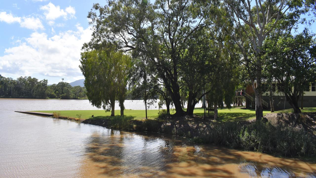 Rockhampton Grammar School's rowing clubhouse at the Ski Gardens.