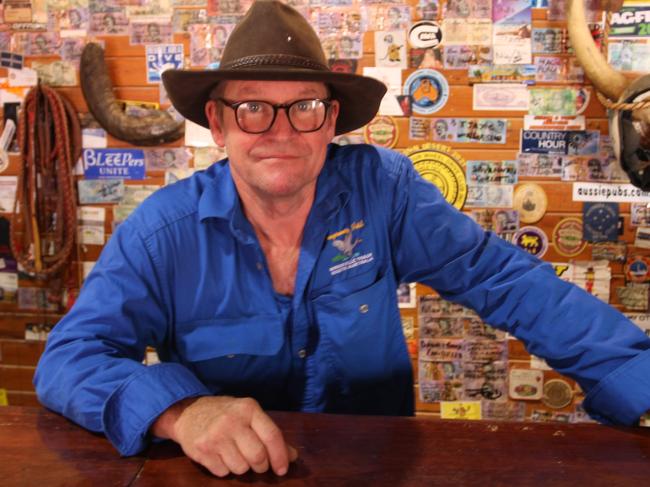 Publican Darren Murray at the Mungerannie Hotel on the Birdsville Track. Picture: Tom Calderwood, supplied,