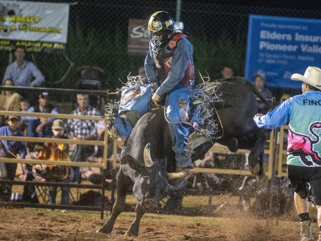 Dustin Roots at Gargett Rodeo Saturday 3 June 2023 Picture: Michaela Harlow