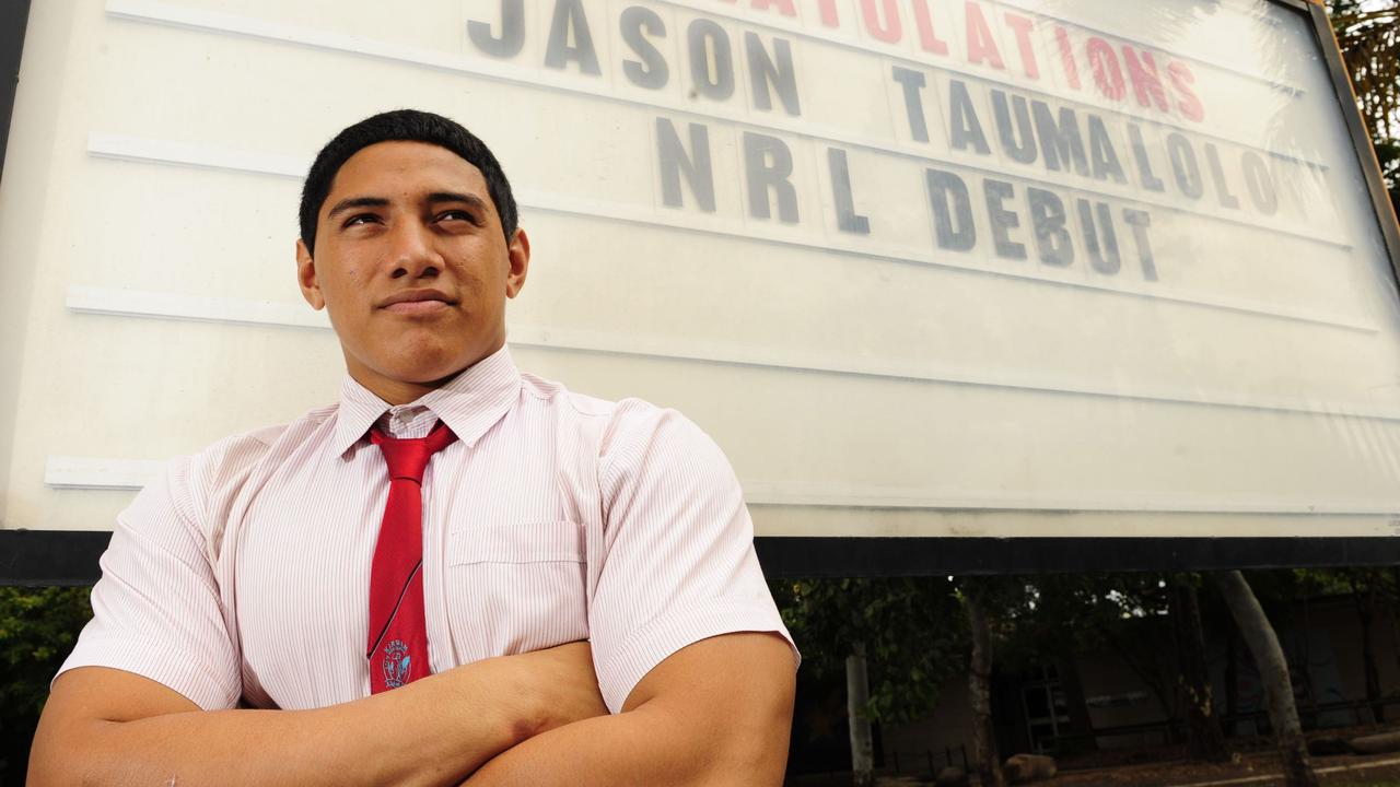 Townsville, 27 August, 2010: Jason Taumalolo at the Kirwan High School in Towsville. Jason became the youngest ever player to play first grade for the North Queensland Cowboys. Pic: Ian Hitchcock