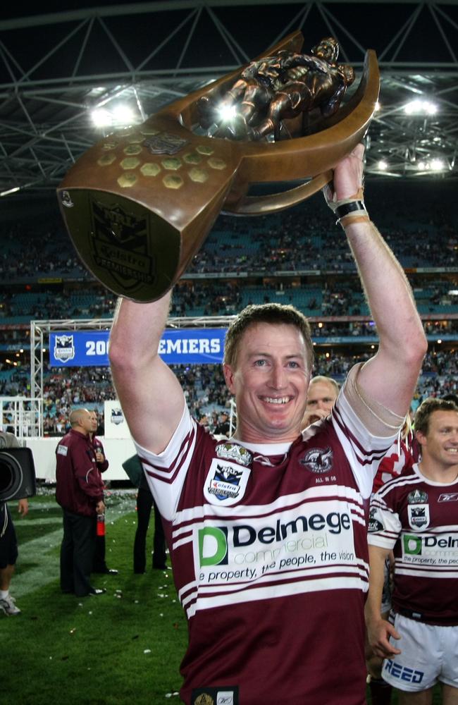 Steve Menzies in his last match for Manly.