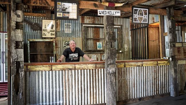 Kuttabul Hotel lessee Frank Petschauer says the bar was built using salvaged material across the district. Picture: Heidi Petith