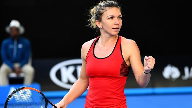 Simona Halep was clinical in her disposal of Naomi Osaka. Picture: Getty Images