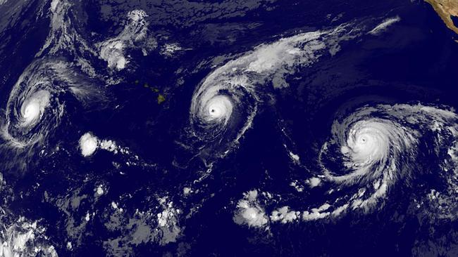 Three Category 4 hurricanes appear in Pacific Ocean | news.com.au ...